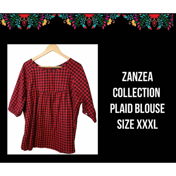 Zanzea Tops - ZANZEA | PLAID BLOUSE | SIZE XXXL